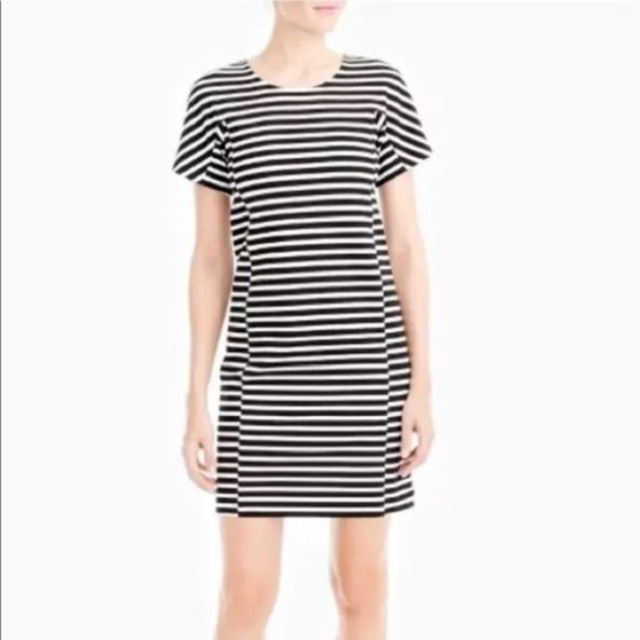 J. Crew Striped black white dress size small - Picture 5 of 5
